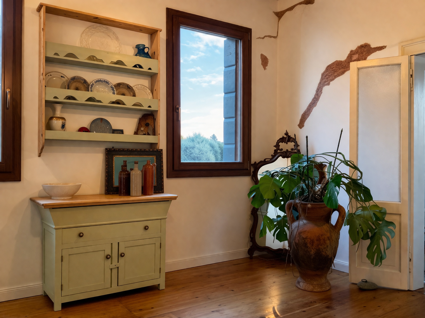 Dettaglio decorativo interno di Villa Venezia