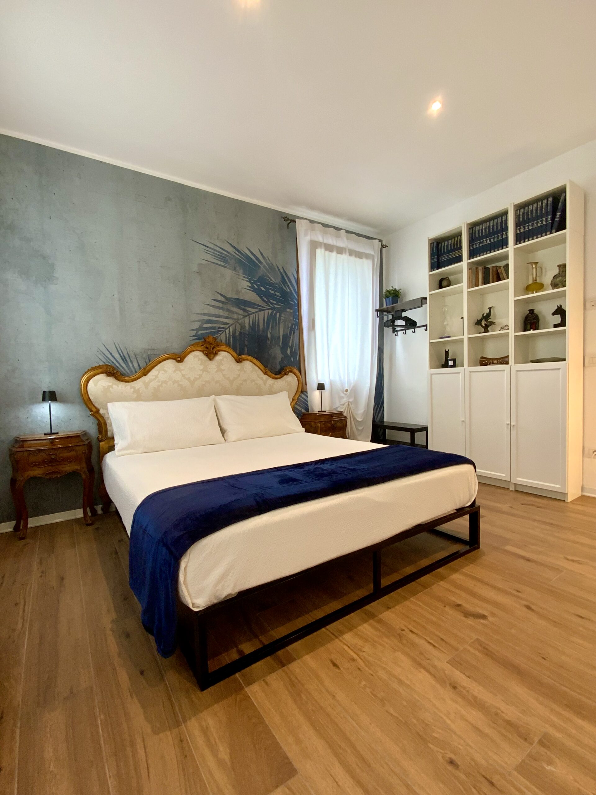 Zona notte della Suite Romantica di Villa Venezia